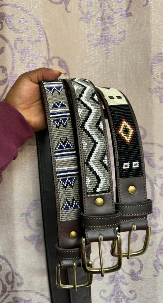 Beaded Leather Belts