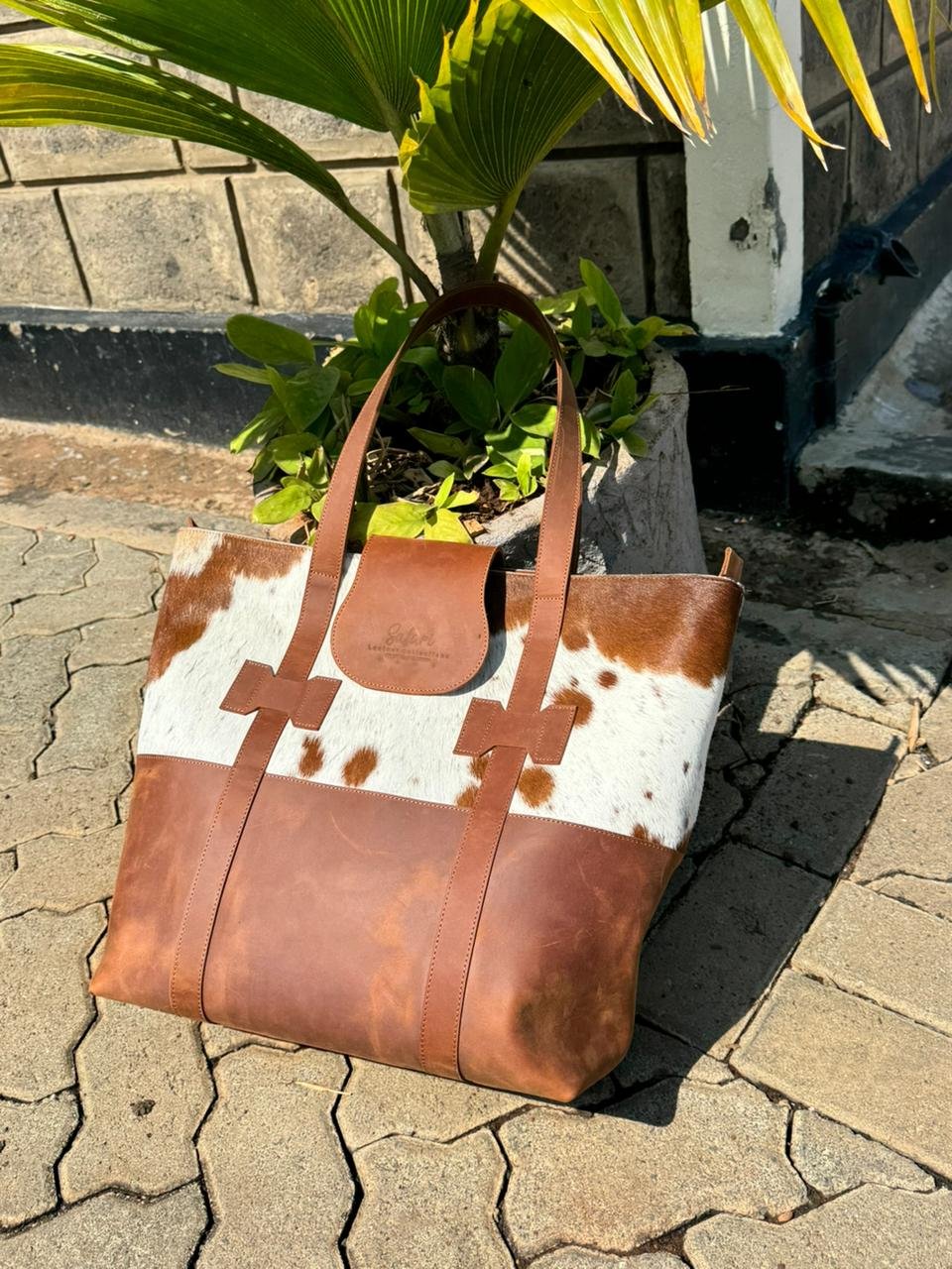 Safari Leather artisan at work in the Rongai workshop