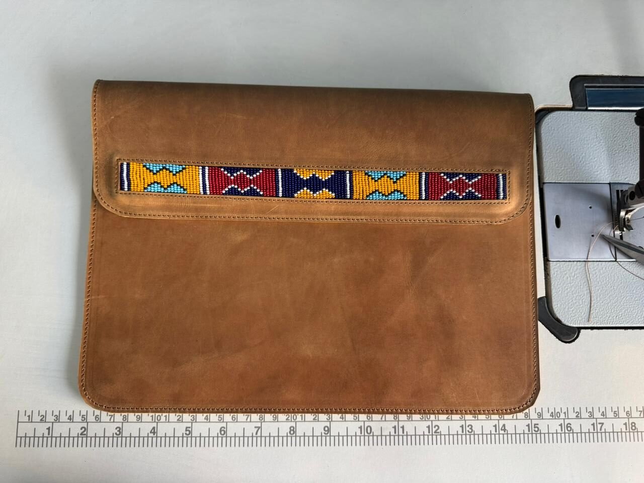 Laptop Sleeve with beadwork details